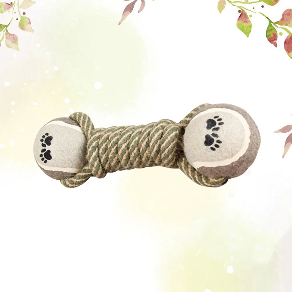 Cotton Rope Dumbbell Dog Chew Toy – Puppy Dental Knot Dog Rope Chew Toy Richie's