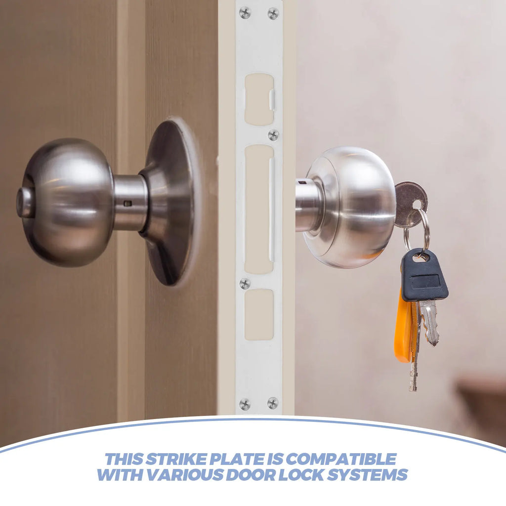 2Pcs Stainless Steel Door Strike Plate Set – Reinforcement Kit Door Strike Plate Richie's