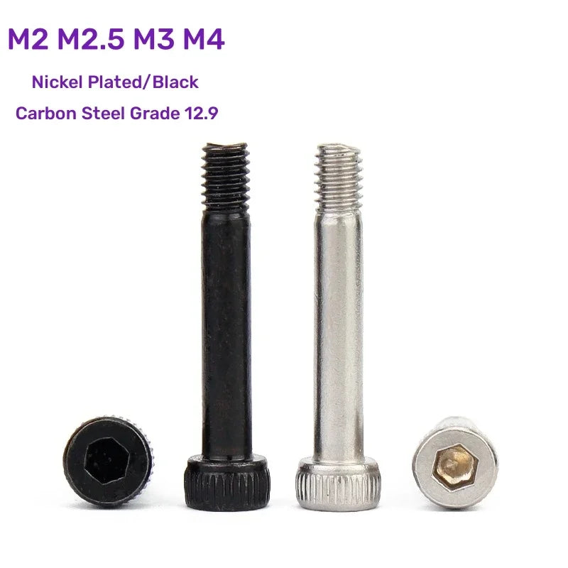M2–M4 Grade 12.9 Hex Socket Half Thread Cap Screws 10pcs Hex Socket Cap Screws Richie's Nickel Plating M2x15mm