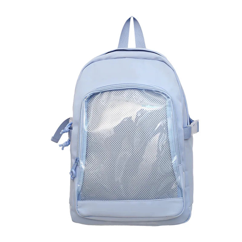 Japanese Y2K Ita Backpack – Cute Harajuku Preppy Schoolbag Ita Backpack Richie's L-29x15x44cm-blue