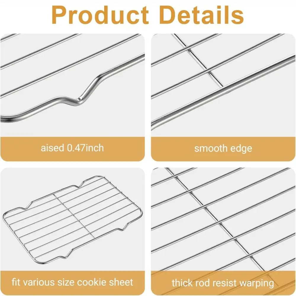 Stainless Steel Cooling Rack Non-Stick BBQ & Cake Cooler Baking Cooling Rack Richie's