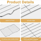 Stainless Steel Cooling Rack Non-Stick BBQ & Cake Cooler Baking Cooling Rack Richie's