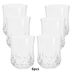 6-Piece Retro Plastic Shot Glasses 90ml Diamond Textured Cups Plastic Shot Glasses Richie's A2