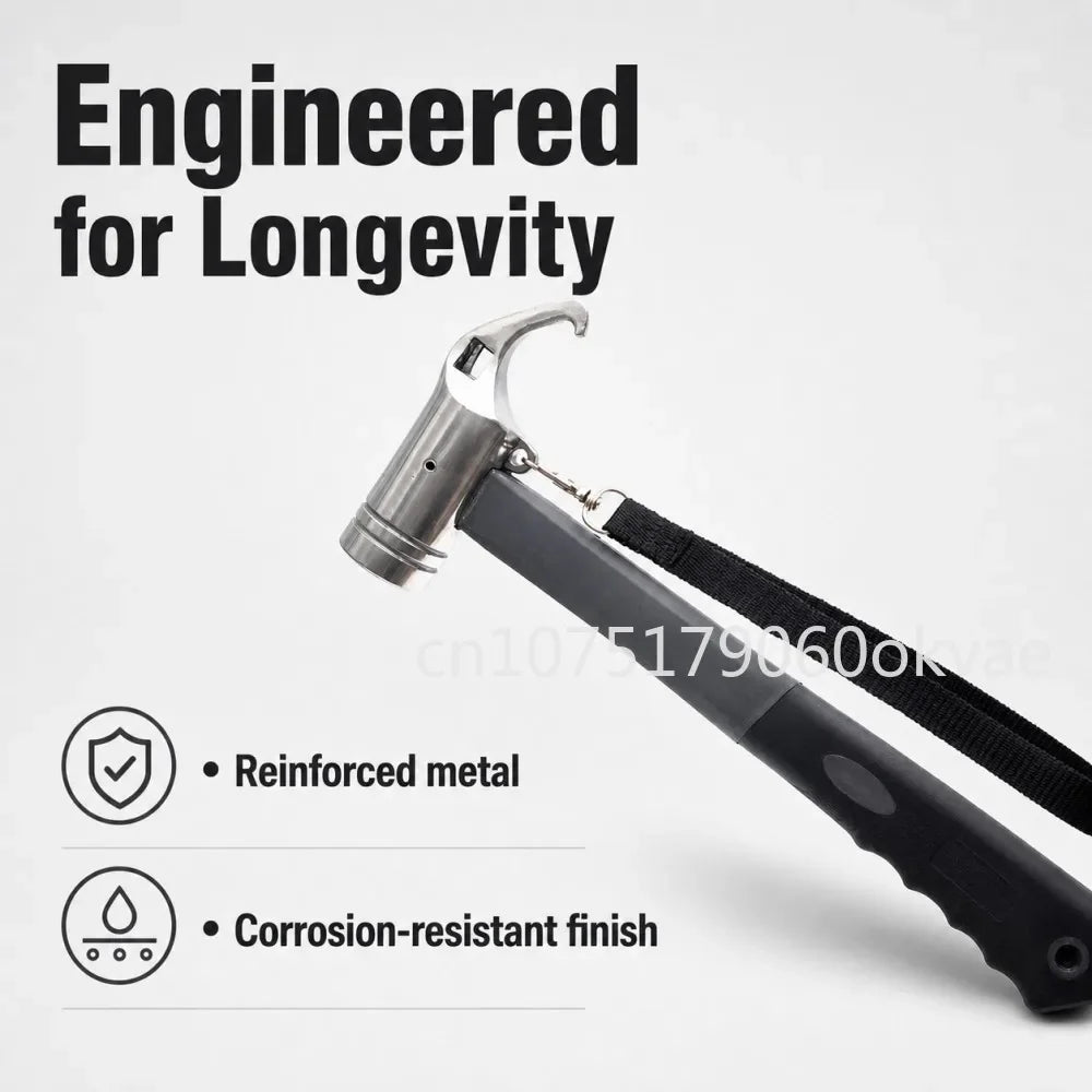 Multifunctional Camping Tent Hammer & Steel Stake Puller Camping Hammer Richie's