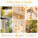 K9 Crystal Rainbow Suncatcher Hanging Pendant Prism Decor Crystal Suncatcher Pendant Richie's
