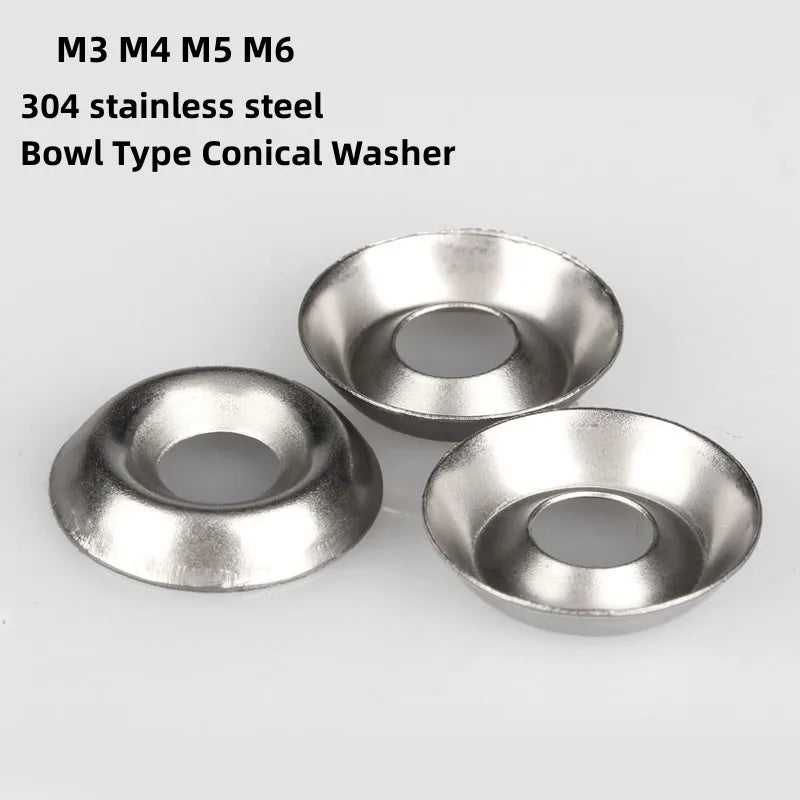 M3–M6 304 Stainless Steel Conical Countersunk Washers Countersunk Washer Richie's 50pcs M3x11x2.5mm