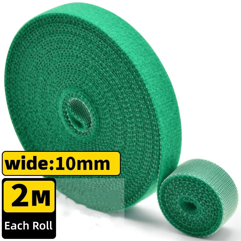 Reusable Nylon Plant Ties – Self-Adhesive Hook & Loop Fastener Garden Plant Ties Richie's green 10PCS