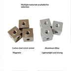 10pcs M3 Aluminum Alloy Square Cube Nut Connector Block DIY Hardware Fastener Nuts Richie's