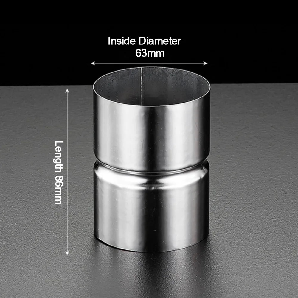 Stainless Steel Straight Pipe Coupling Adapter 51–102mm Pipe Coupling Adapter Richie's 63mm 16mm
