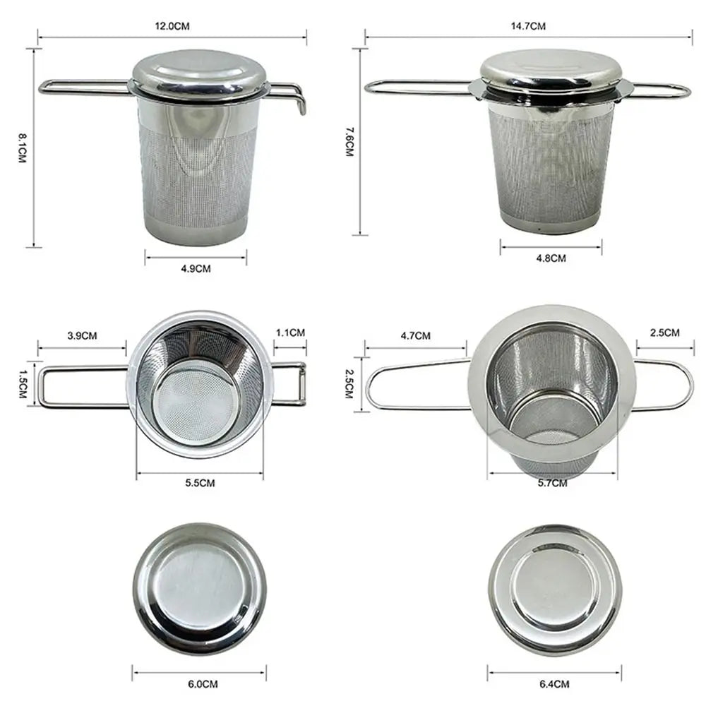 Stainless Steel Mesh Tea Infuser with Lid – Reusable Filter Tea Infuser Richie's