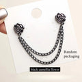 Camellia Adjustable Hem Shortening Buttons for Dresses & Shirts Hem Shortening Buttons Richie's black 1pc