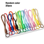 Multicolor Braided Phone Lanyards – DIY Woven Keychains 20/50pc DIY Craft Lanyards Richie's Random color 20pcs