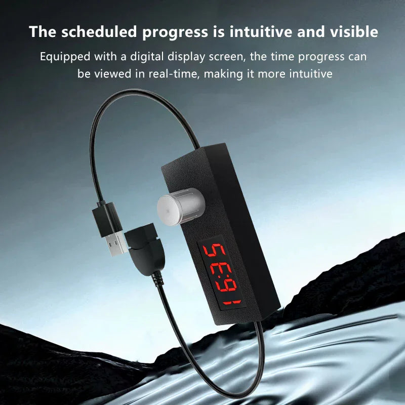 24H Digital Countdown Timer USB Switch – Adjustable Auto Off USB Timer Switch Richie's