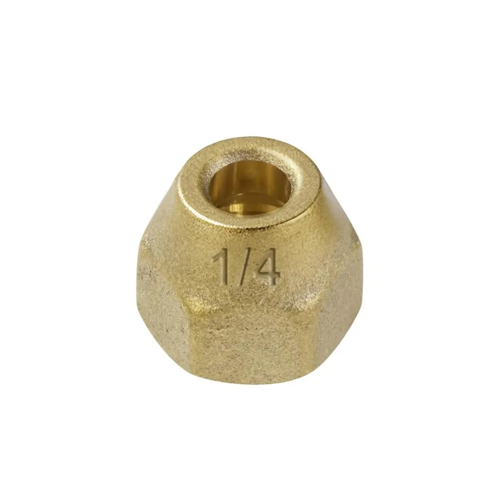 Brass Flare Nut Tube Fittings 1/8"–3/4" Air Conditioning Pipe Brass Flare Fitting Richie's 1-4-
