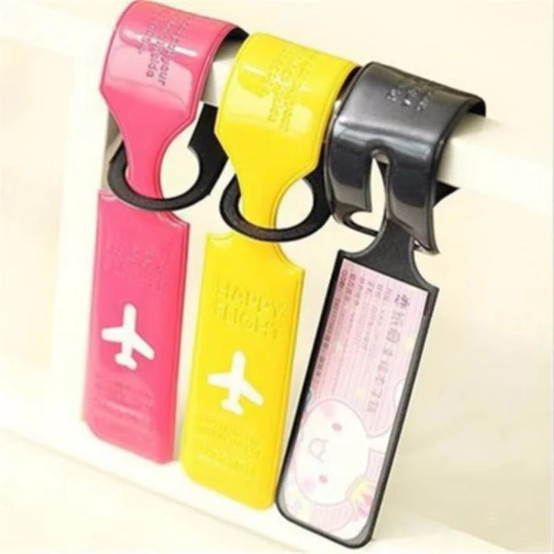 PVC Luggage Tag Holder – Suitcase ID Baggage Label Cover Luggage Tag Holder Richie's