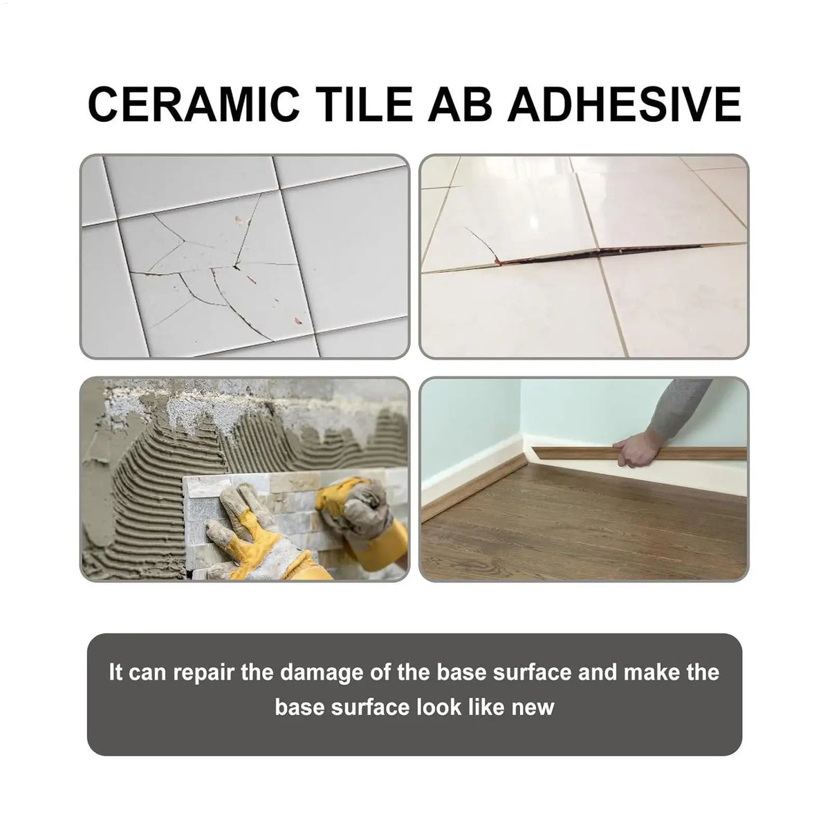 Tile Crack Filler Paste – Fast-Drying Ceramic Grout Repair Tile Repair Paste Richie's