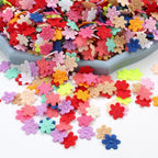 100pcs 2CM Felt Five-Petal Flower Stickers – DIY Hair Accessories Craft Flower Stickers Richie's