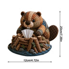 Animal Quilted Tissue Box Cover DIY Kit – Beginner Craft Set DIY Craft Kit Richie's 04