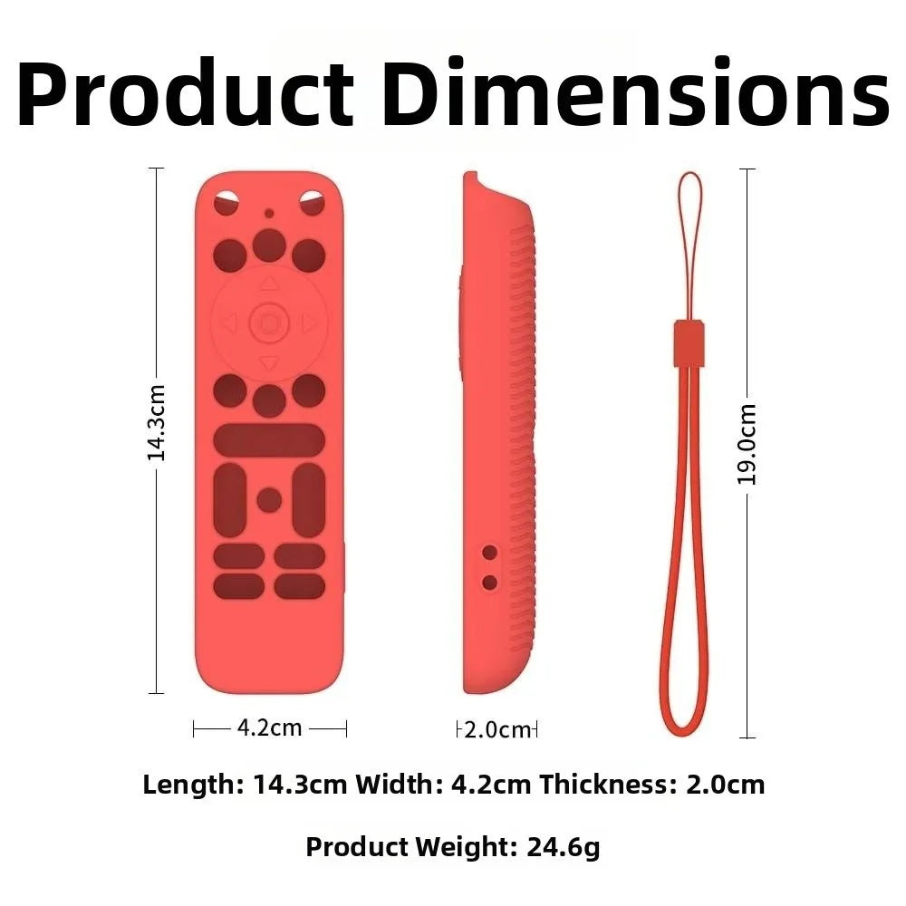Silicone Remote Cover with Lanyard for Onn 4K Plus/Pro Remote Control Case Richie's