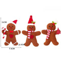 3-Piece Gingerbread Man Christmas Tree Hanging Ornaments Christmas Ornaments Richie's Men 3pcs