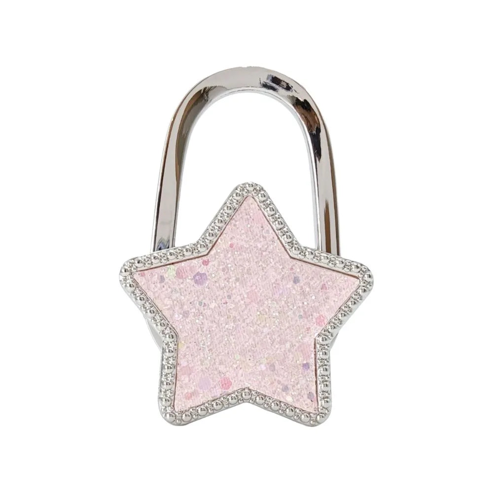 Foldable Star Handbag Hook – Zinc Alloy Purse Hanger for Table Handbag Hook Hanger Richie's 10