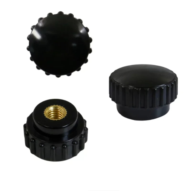5pcs Knurled Plastic Adjustment Knobs M3–M8 with Brass Nut Insert Knurled Adjustment Knobs Richie's