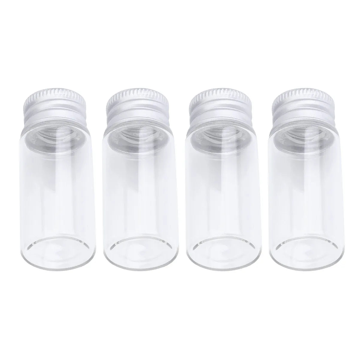 20Pcs Mini Clear Glass Bottles 10ml DIY Wish Jars with Lids Mini Glass Bottles Richie's