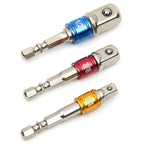 3-Piece Hex Shank Quick-Release Socket Adapter Set | Power Drill Socket Adapter Set Richie's