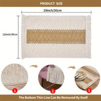 4-Pack Boho Burlap Placemats with Tassels | Heat Resistant Linen Table Placemats Richie's
