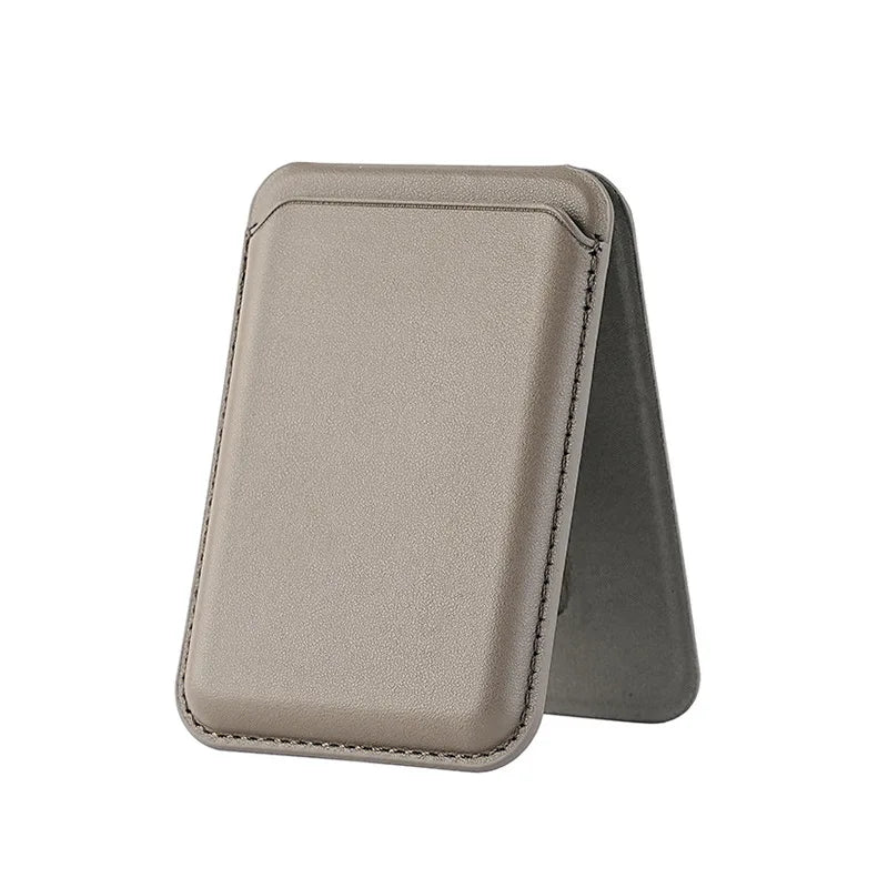 MagSafe Magnetic Wallet Stand for iPhone 16–12 | Card Holder Magnetic Wallet Stand Richie's Dark Grey