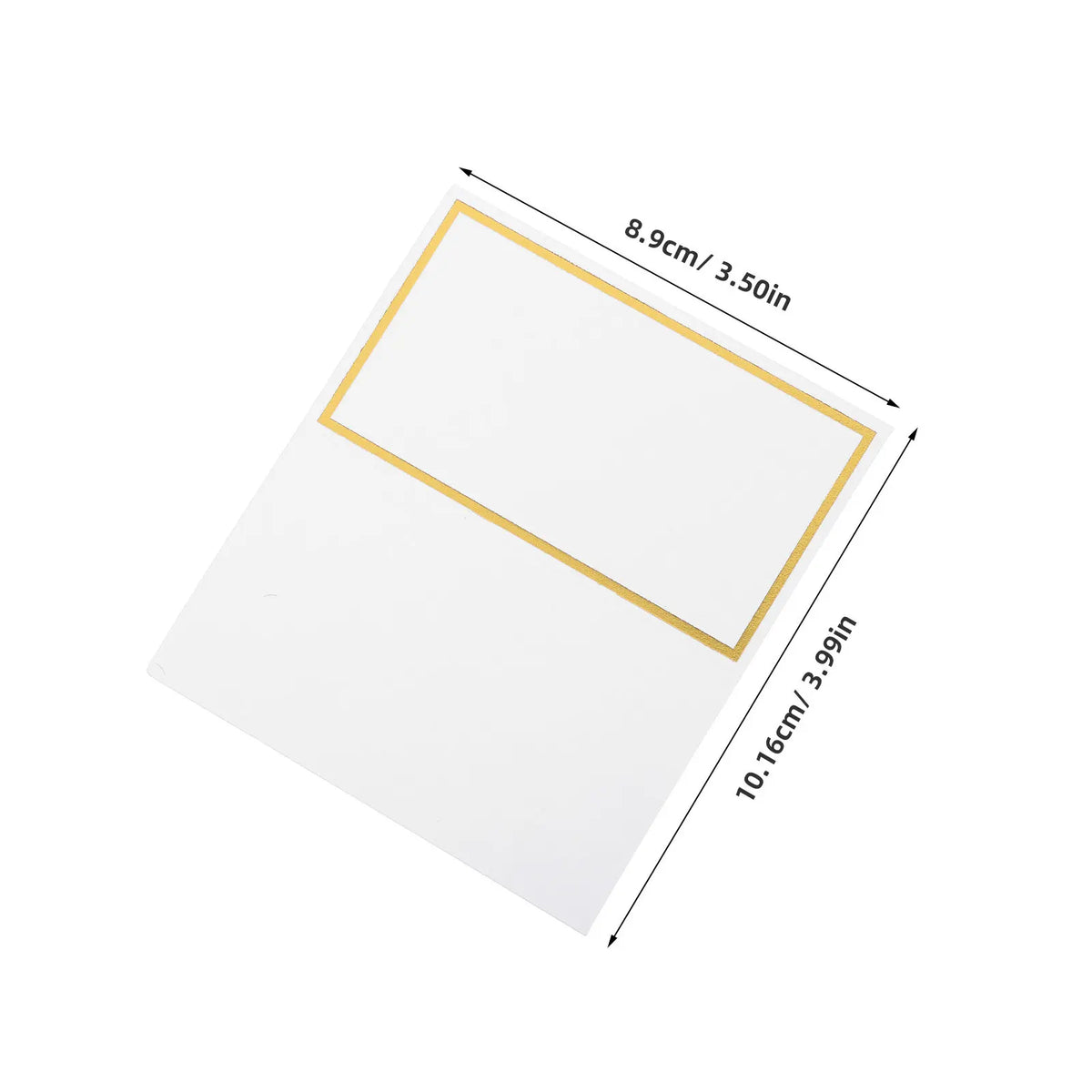 100Pcs Gold Foil Blank Tent Name Cards for Weddings & Parties Table Place Cards Richie's