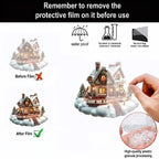 Acrylic Snow House Christmas Tree Ornaments | Winter Décor Christmas Ornaments Richie's