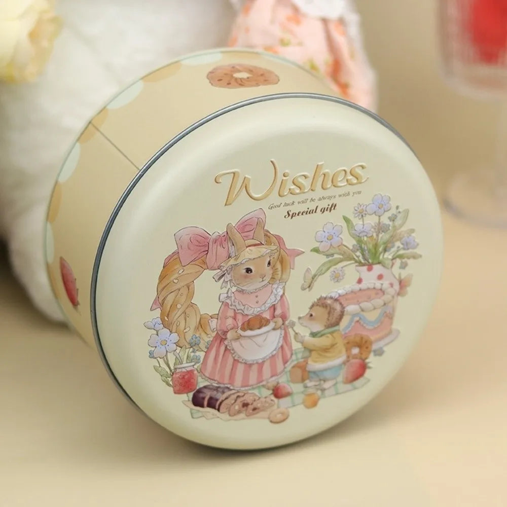 Round Cookie Tin Box | 3D Cartoon Candy Storage Can Cookie Tin Box Richie's 2 1Pc