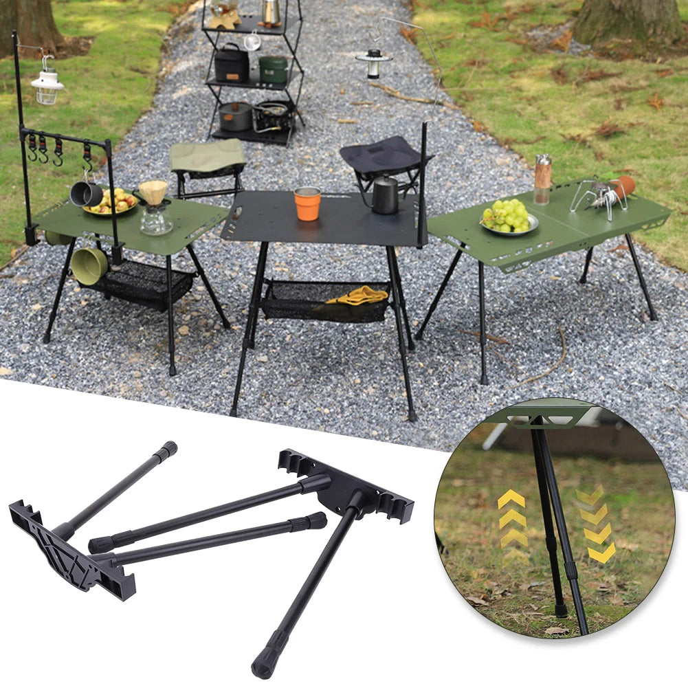 Foldable Metal Camping Table Legs – Adjustable Height DIY Folding Table Legs Richie's