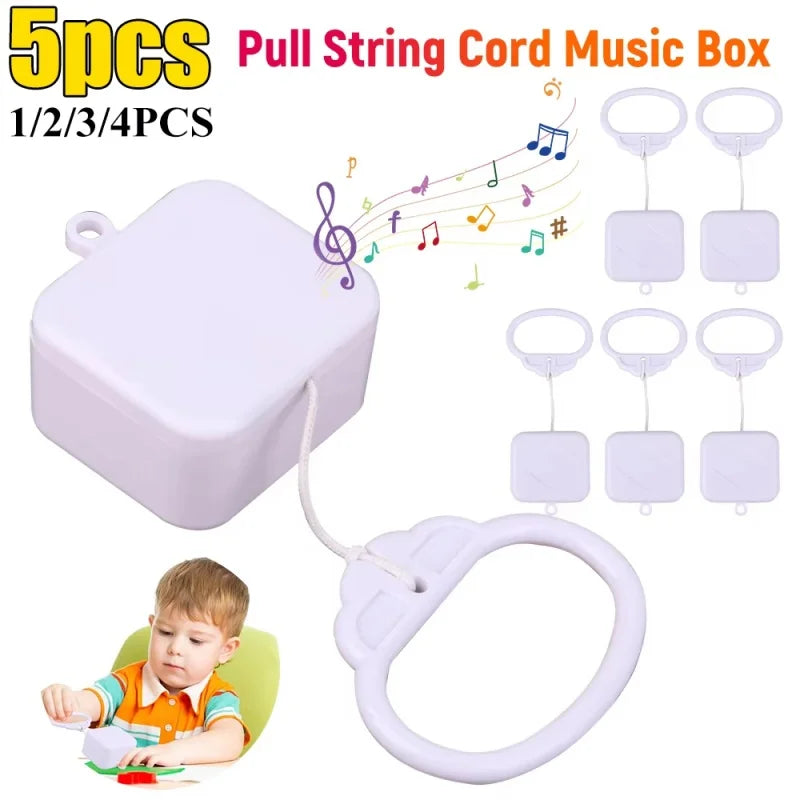 Pull String Music Box Baby Toy – Brahms Lullaby Crib Bell Baby Music Box Richie's