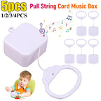 Pull String Music Box Baby Toy – Brahms Lullaby Crib Bell Baby Music Box Richie's