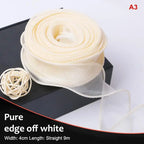 10 Yards Organza Wavy Edge Ribbon 4cm – Bouquet & Gift Wrap Craft Ribbon Richie's A3 10yard