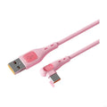 120W 90° Right Angle USB-A to USB-C Fast Charging Cable 2M USB-C Charging Cable Richie's Pink 2m