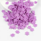 100pcs 2CM Felt Five-Petal Flower Stickers – DIY Hair Accessories Craft Flower Stickers Richie's Purple
