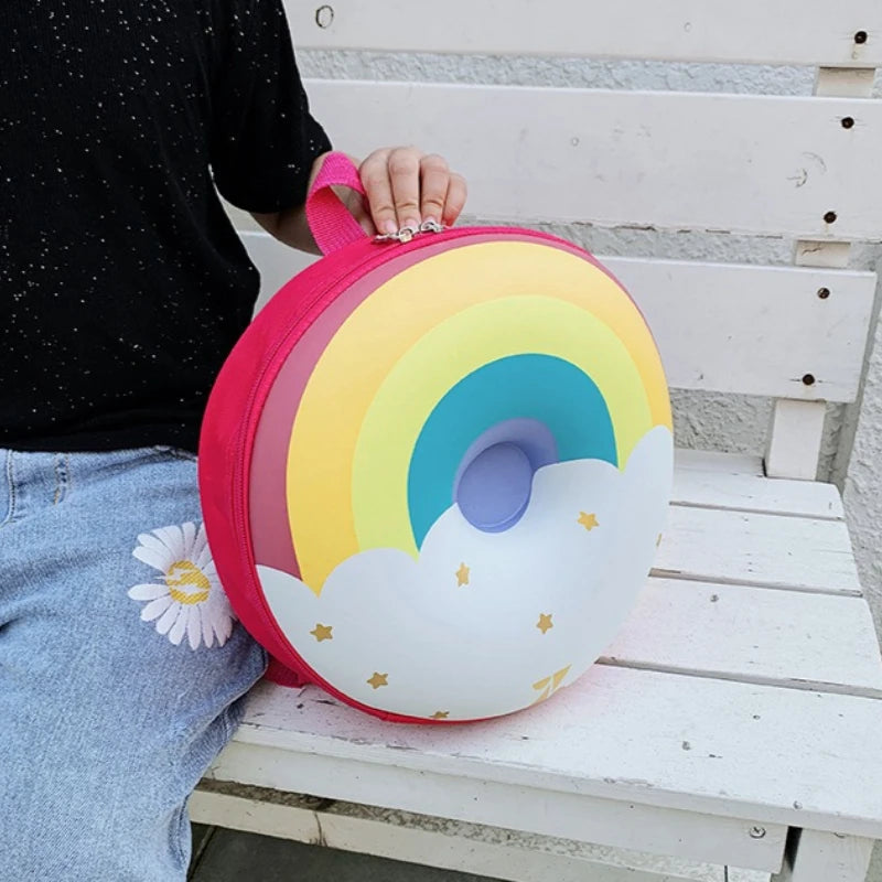 Cute Cartoon Donut Kids Backpack – Kindergarten Boys Girls Kids Cartoon Backpack Richie's