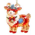 Rhinestone Goat Hanging Ornament – Acrylic Zodiac Charm Set Holiday Ornament Set Richie's 3-1PC