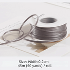 2mm Double-Sided Satin Ribbon 45m Roll – Gift & Craft Craft Satin Ribbon Richie's 2 L