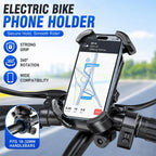 Anti-Shake Auto Lock Bike Phone Mount – Universal Handlebar Bike Phone Mount Richie's