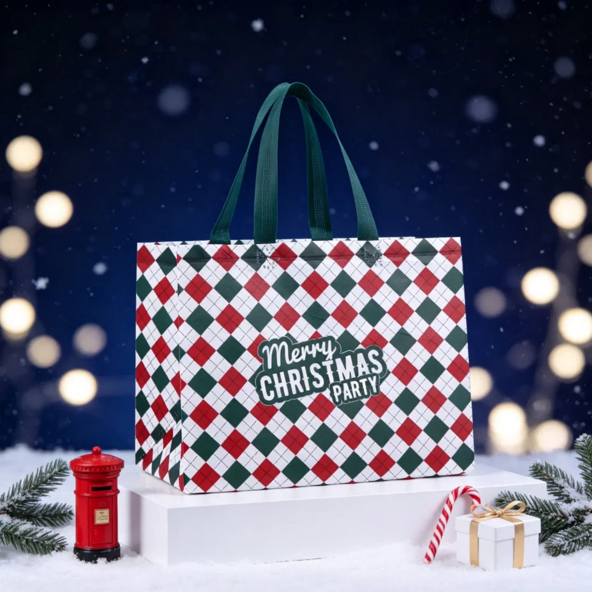 12-Pack Extra Large Christmas Gift Bags – Reusable Non-Woven Tote Christmas Gift Bags Richie's