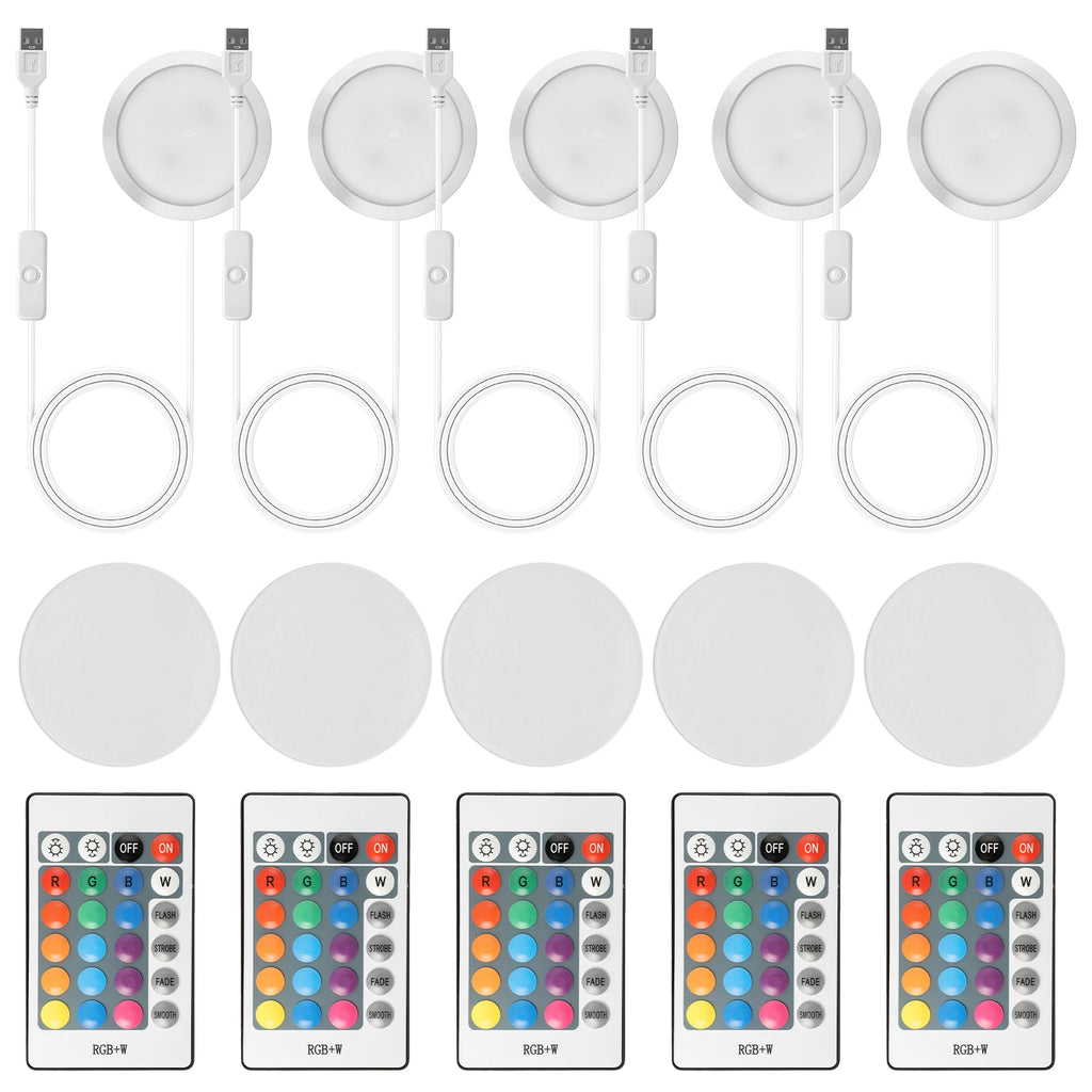 RGB LED Lamp Kit for 3D Printed Models – Remote & USB 5V LED Lamp Kit Richie's 5pcs 16colors USB Type-C