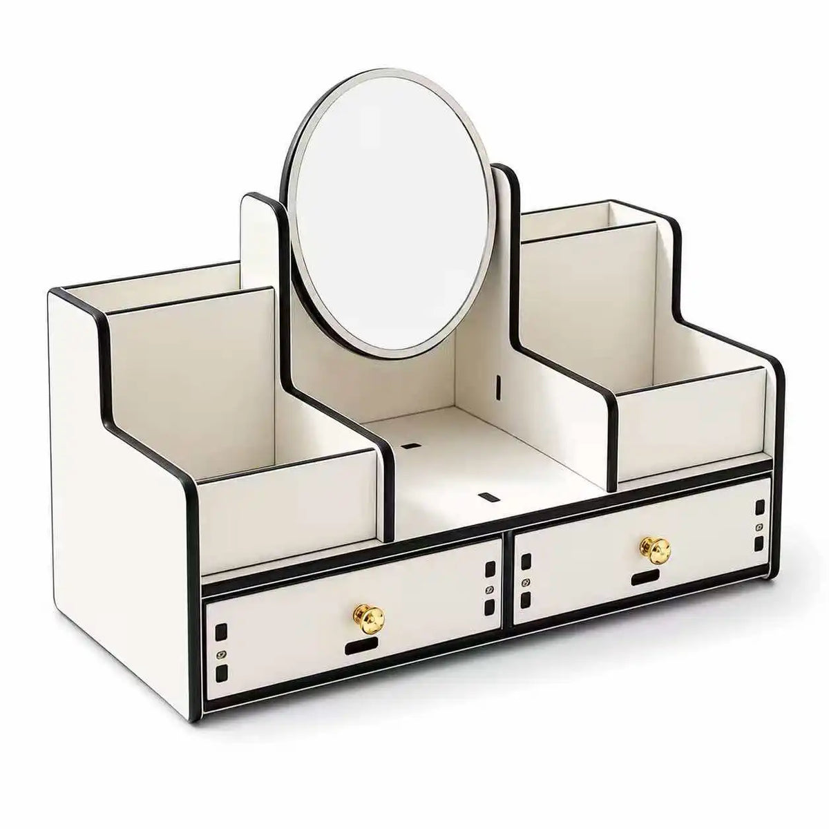 Makeup Organizer with Mirror & Drawers | Cosmetic Vanity Caddy Cosmetic Organizer Richie's