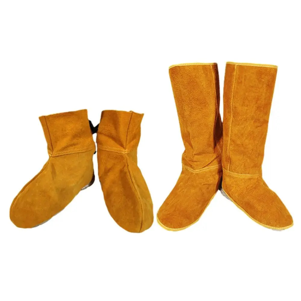 Cow Leather Welding Boot Covers – Flame Resistant Foot Sleeves Welding Boot Covers Richie's