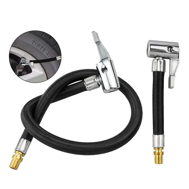 Tire Inflator Extension Tube Adapter 10/20/30cm Metal Hose Tire Inflator Accessory Richie's