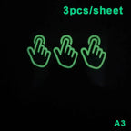 Glow-in-the-Dark Stickers for Switches, Stairs & Motorcycles Luminous Glow Stickers Richie's A3