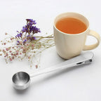 2-in-1 Stainless Steel Coffee Scoop & Bag Clip – 1 Tbsp Coffee Measuring Scoop Richie's